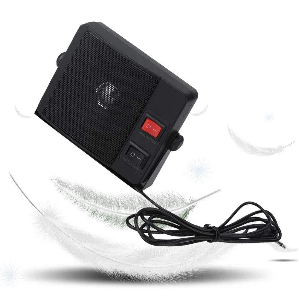 Vbestlife TS-750 Mini Altavoz Externo de 3,5 mm, Altavoz Inalámbrico con 320-8600Hz, Potencia 11W, Material de ABS, Interruptor Interior de Filtro de Ruido y Mute (-8dB)