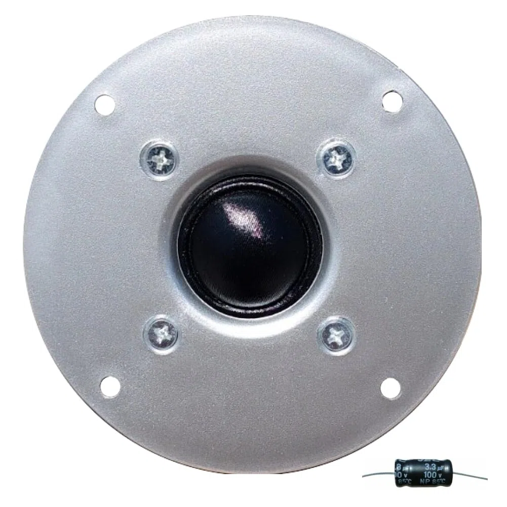 MASTER AUDIO 1 RSQ802/2 Tweeter de cúpula Driver 100 vatios rms 200 vatios máx 10,00 cm 100 mm 4" impedancia 8 ohmios 25 mm Bobina Ultra Slim Silver, 1 Pieza