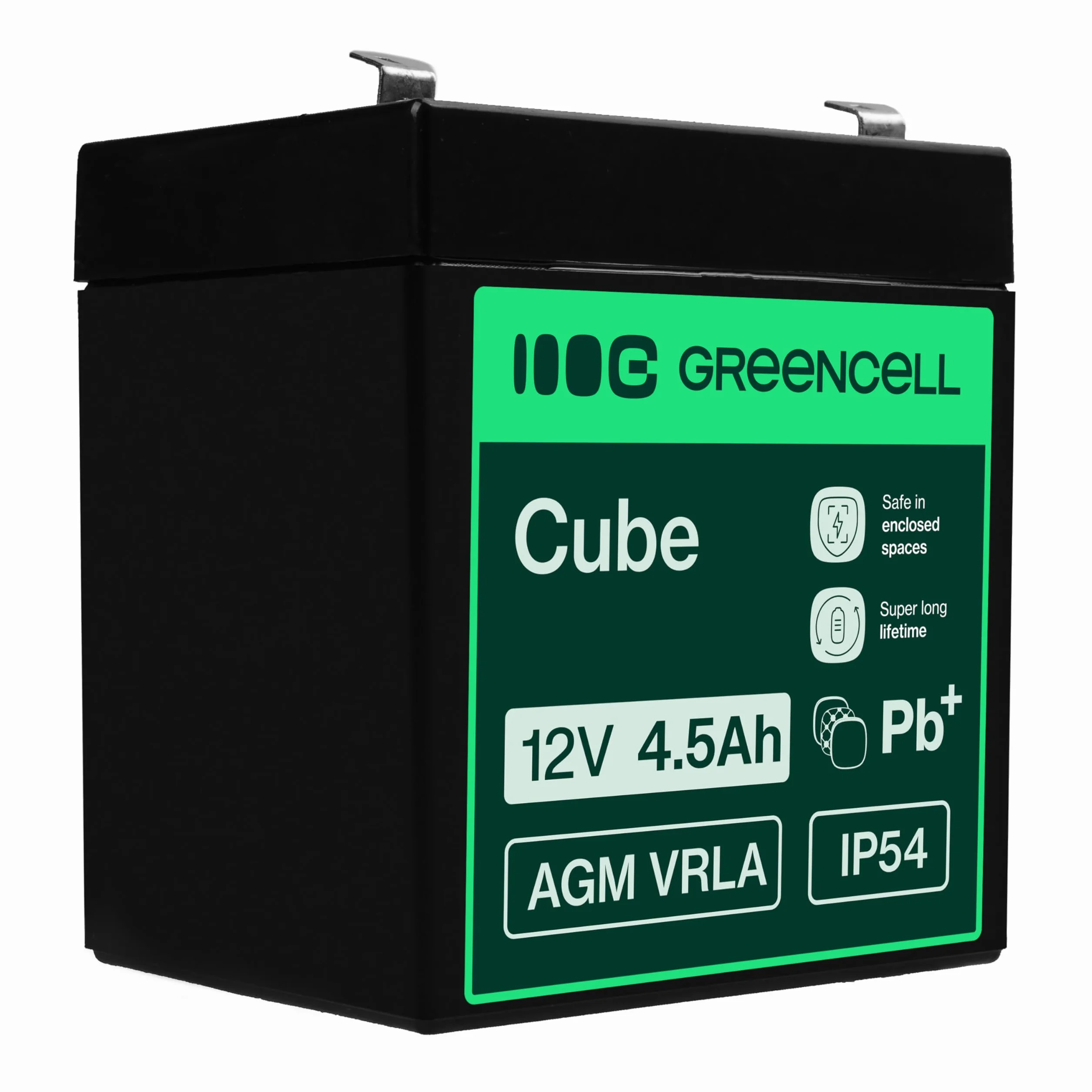 Green Cell Recambio de Batería Gel AGM 12V 4.5Ah Rechargeable Pila Sellada de Plomo ácido batería sin Mantenimiento Batería de Reemplazo para Sistemas de Alarma Antirrobo Video vigilancia