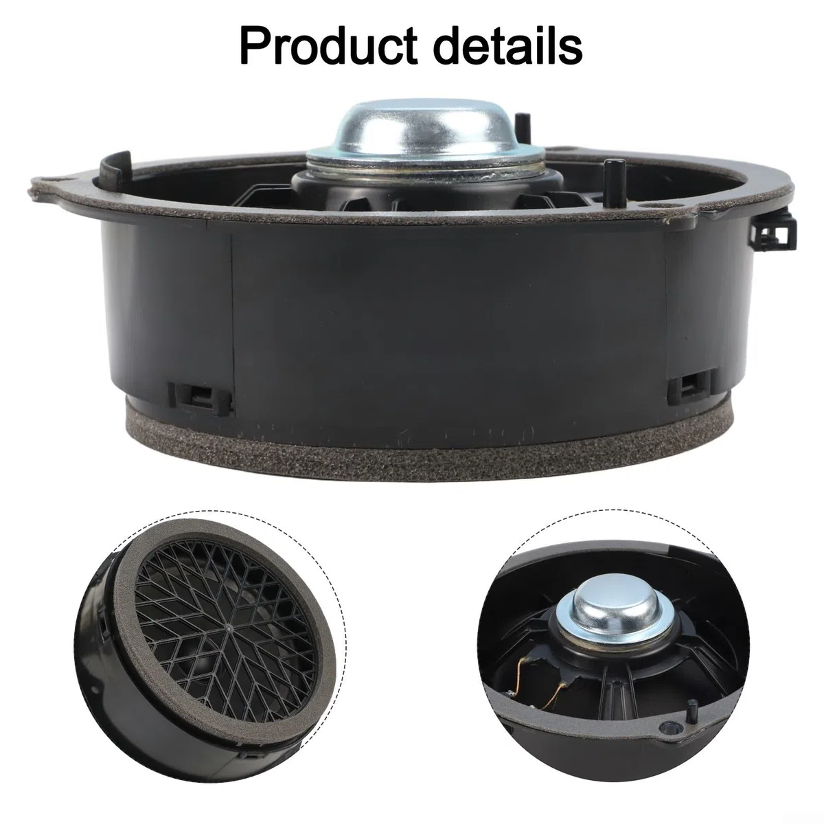 Altavoz de sonido de puerta trasera para A4 B8 A5 2008-2016, repuesto original 8K0035411, componente de audio ABS negro, pieza interior de ajuste directo