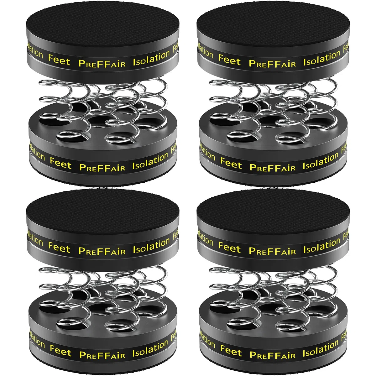 Soporte para altavoces HiFi con almohadillas de aislamiento para altavoces, pies de alta fidelidad, pies de dispositivo, amortiguador, posavasos con goma antideslizante para amplificador, subwoofer y