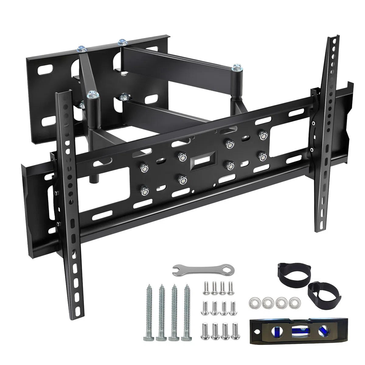 Leyf Soporte de Pared para TV Ajustable, inclinable y Giratorio - Soporte de TV para televisores y monitores Planos curvados - VESA 400x600 MAX (32''-75'')- 50kg MAX - Soporte de TV Inclinado,