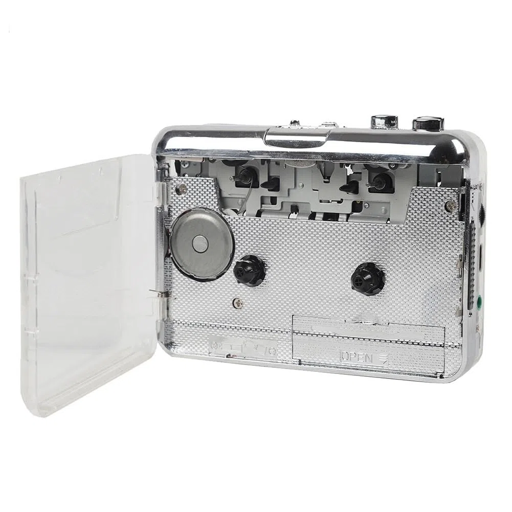 Reproductor de Casetes TON010B, Grabador de Cinta Portátil A MP3, Captura de Casetes USB Transparente A Formato MP3, Reproductor de Música de Cinta A