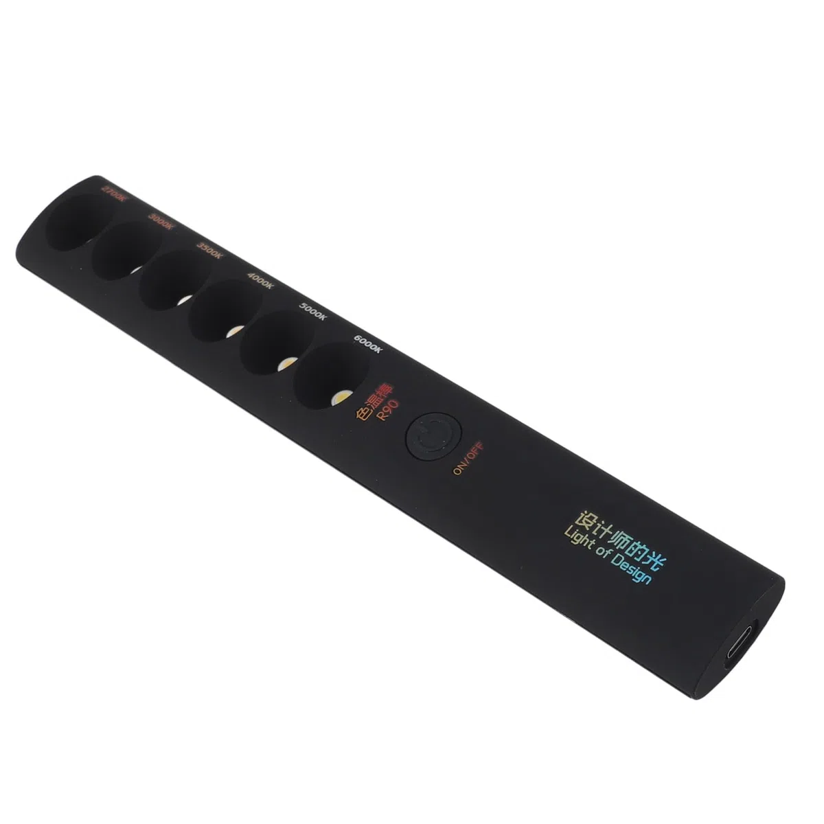 Luz de Imagen Portátil Profesional Profesional 6 Modos de Temperatura de Color Palo de Luz para Iluminación Diaria, Varita de Video Recargable para Diseñadores Profesionales