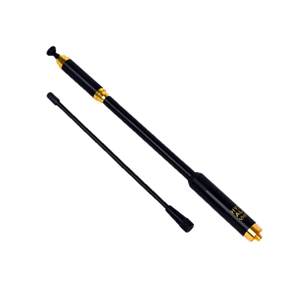 HYS Antena retráctil SMA-Female VHF/UHF 144/430 MHz de doble banda extraíble y reemplazable antena de radio Ham para radio de 2 vías Baofeng Quansheng Wouxun