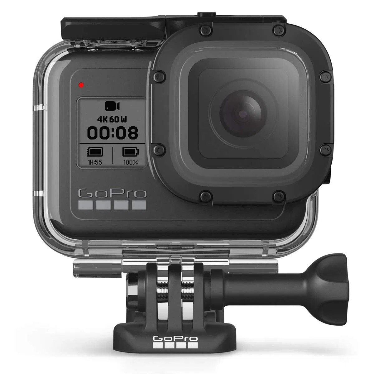 GoPro AJDIV-001 Carcasa Protectora para HERO8 Negro (Accesorio oficial de GoPro), Transparente
