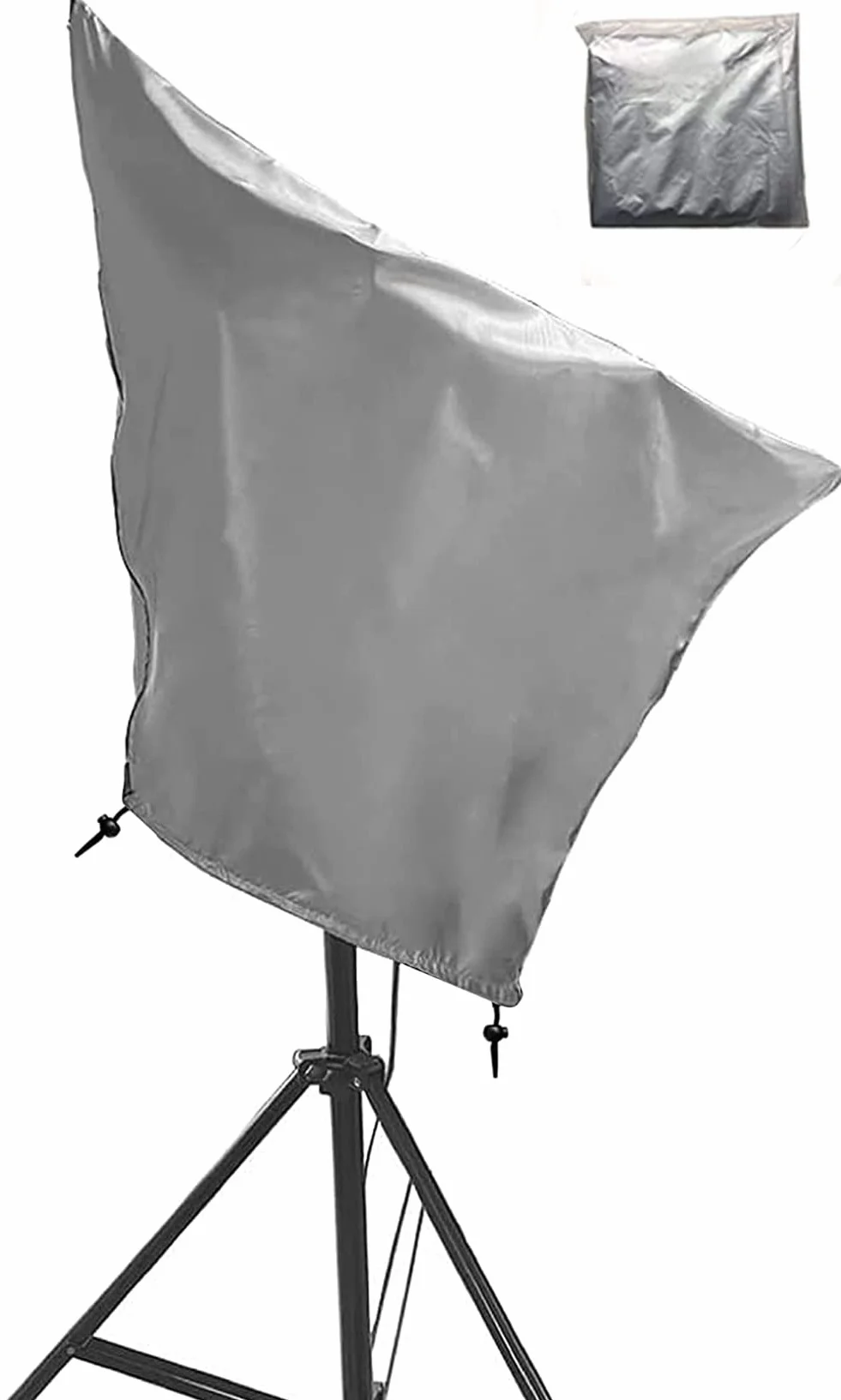 Cubierta telescópica Impermeable a Prueba de Sol para Exteriores, Cubierta de telescopio astronómico con cordón Ajustable para Celestron Skywatcher ZEISS, Plata 39 x 29.5 Pulgadas