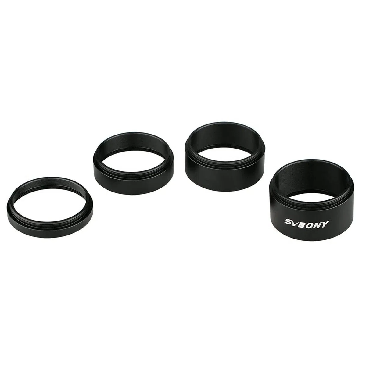 Svbony Adaptador de Tubo de Extensión, T2 Metal Tubos de Extensión para Extender la Distancia Focal, Accesorio de telescopio para Astronomía Astrofotografía (M42 50mm)