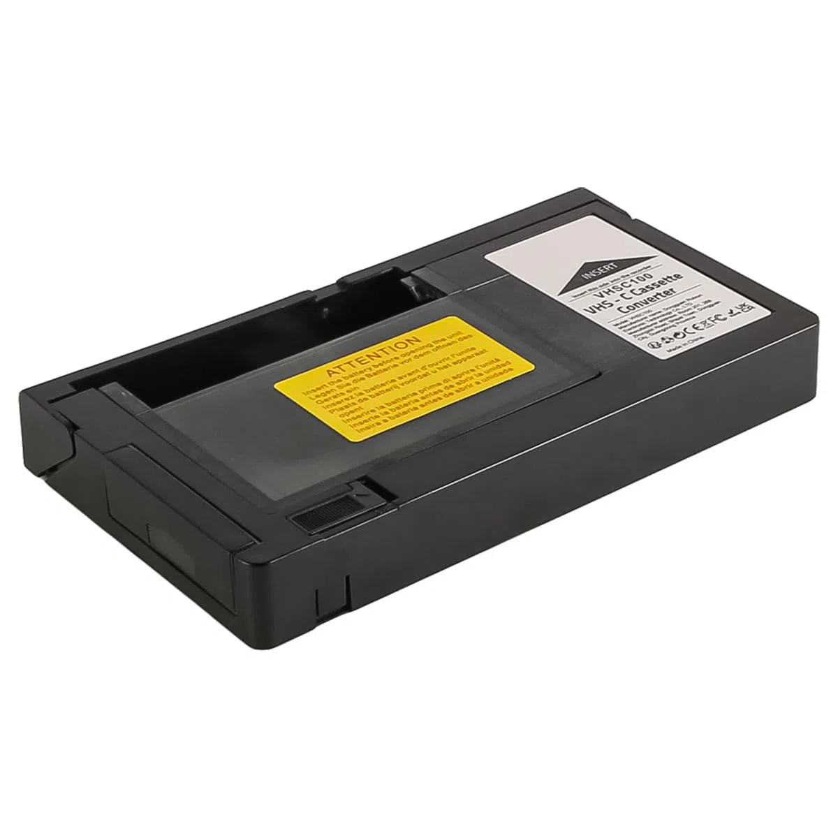 Adaptador de Casete VHS-C Convertidor de VHS Caja convertidora de Video Adaptador Convertidor de Casete VHS Reproductor de Cintas para VHS a VHSC No Compatible Mini DV de 8 mm Hi8