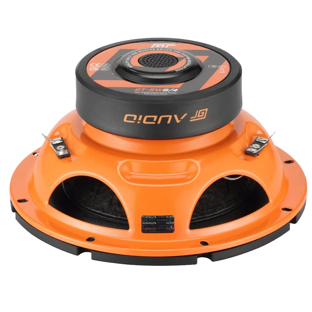 Kit Set para Bass Face GT Audio GT-SW8/4 1 subwoofer 20 cm 200 mm 8" 100 vatios rms 200 vatios máx. Doble Bobina móvil 4+4 ohmios dvc para Maletero de Coche, 1 Pieza