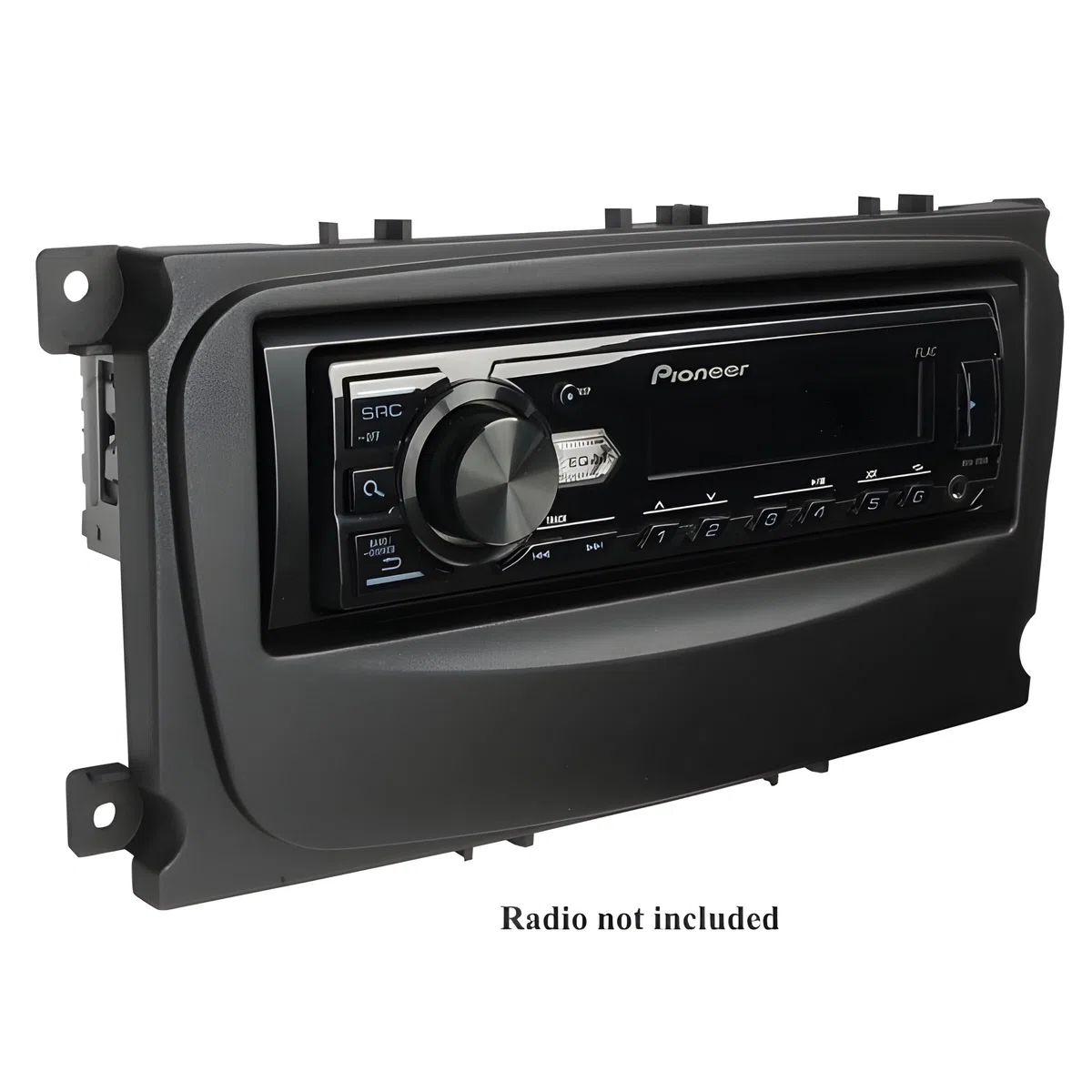 sound-way Kit Montaje Autoradio, Marco 1 DIN Radio para Coche, Adaptador Compatible con Ford Focus, C-MAX, Mondeo, S-MAX, Transit, Tourneo, Galaxy, Kuga