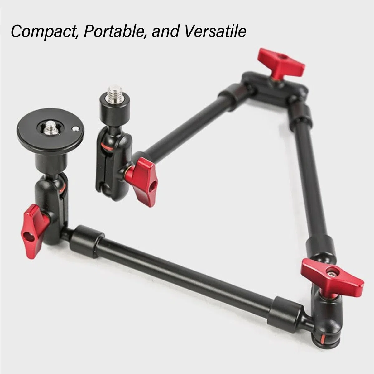 Brazo Articulado Ajustable de 31 Pulgadas Soporte de Brazo de Cámara Ajustable con Rosca de 1/4 pulg. Brazo Articulado de 3/8 pulg. Soporte de Cámara Rotación de 360 ​​Grados