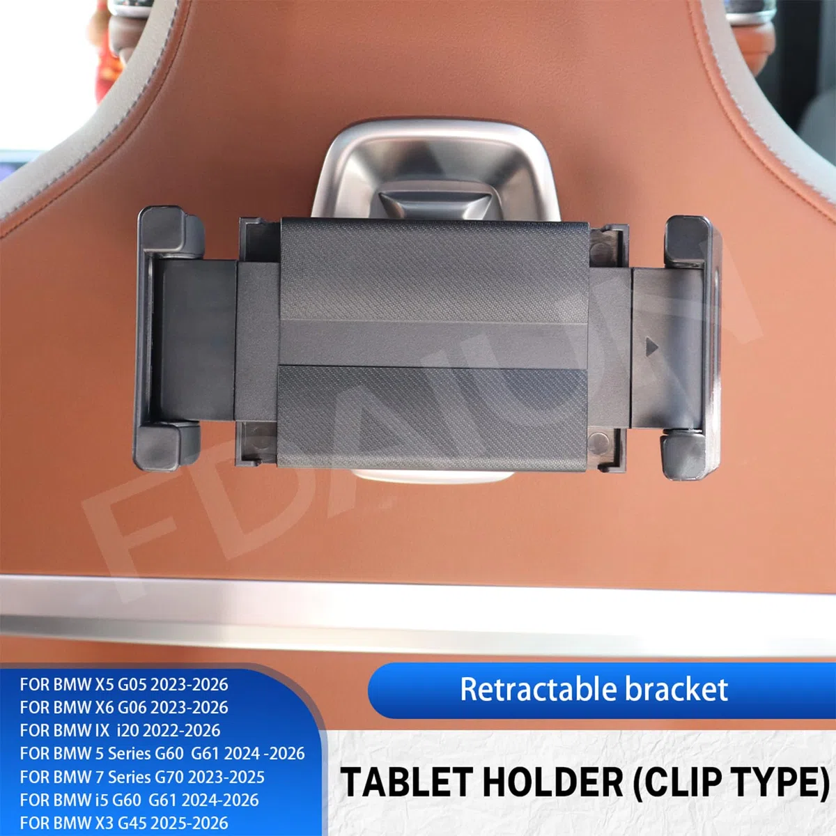 Soporte para tablet de coche para BMW X5 G05 X6 G06 X3 G45 IX i20 5er G60 G61 7er G70 i5 G60 G61 2024 2025 2026 Accesorios Mag-Safe Soporte para teléfono móvil