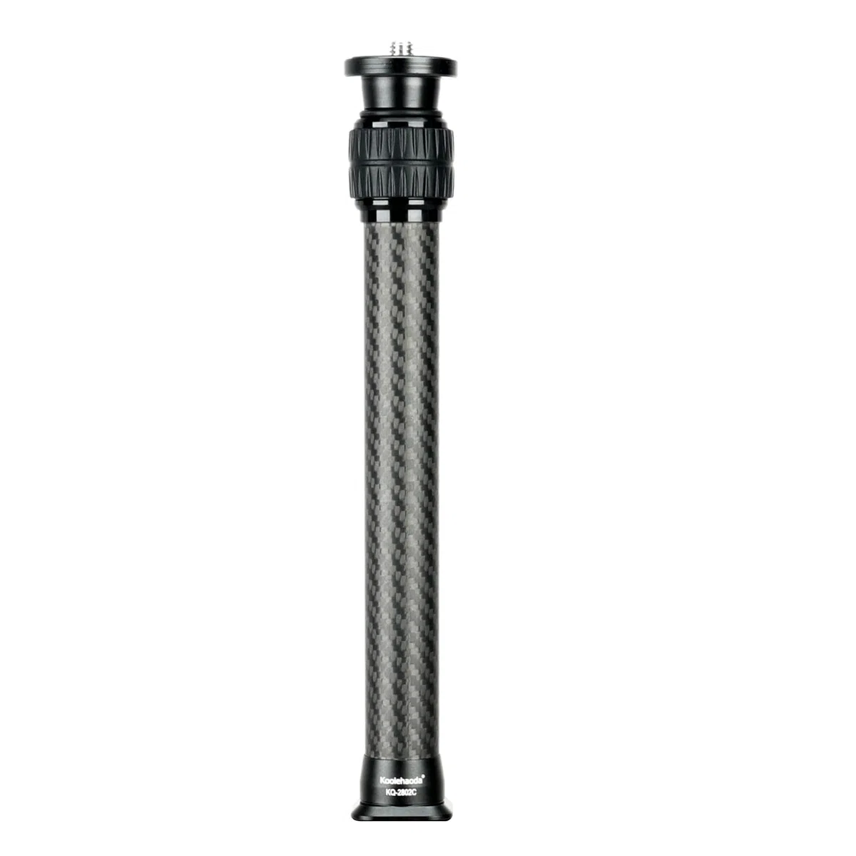 Koolehaoda Extensión Telescópica de Fibra de Carbono de 2 Secciones para Trípode/Monopié con Montura Arca-Swiss para Trípodes, Rótulas, Estabilizadores y Cámaras, Carga Máxima de 15 kg(KQ-2802C)