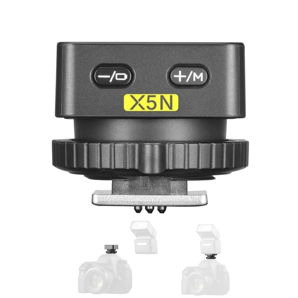 Godox X5N HSS - Disparador de flash inalámbrico TTL para cámaras Nikon, zapata magnética compatible con flash de cámara Godox iT32