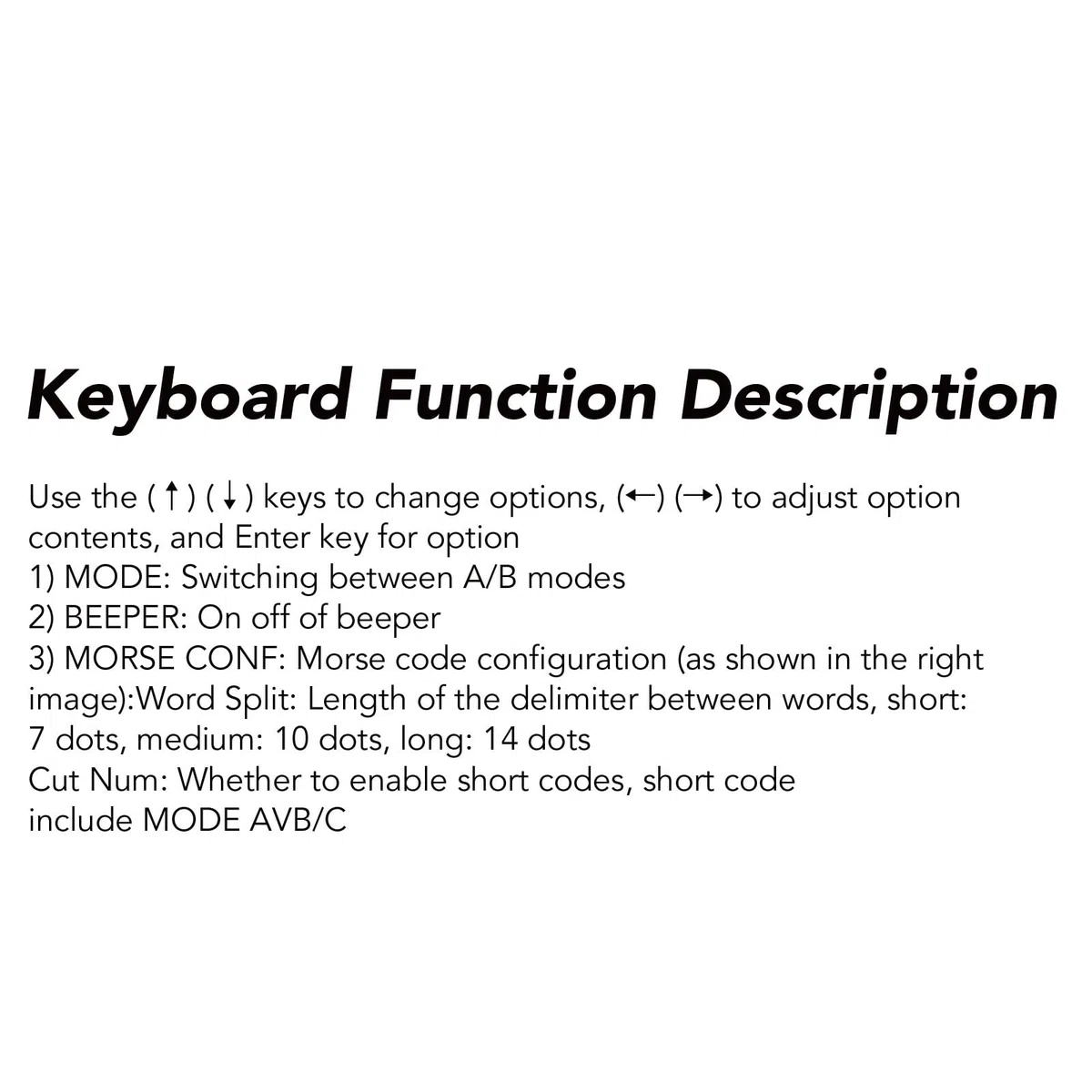 WALFRONT CW Trainer Interfaz USB Dispositivo de Práctica de Código Morse Teclado de Ejercicio de Código de Práctica de Telégrafo con Pantalla LED Orgánica