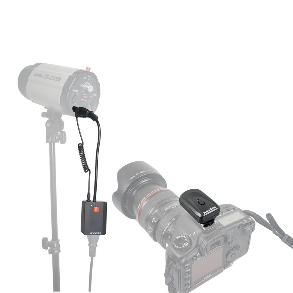 Andoer Universal WanSen AC-04 4 Canales Radio Inalámbrico Studio Flash Disparador para Strobe