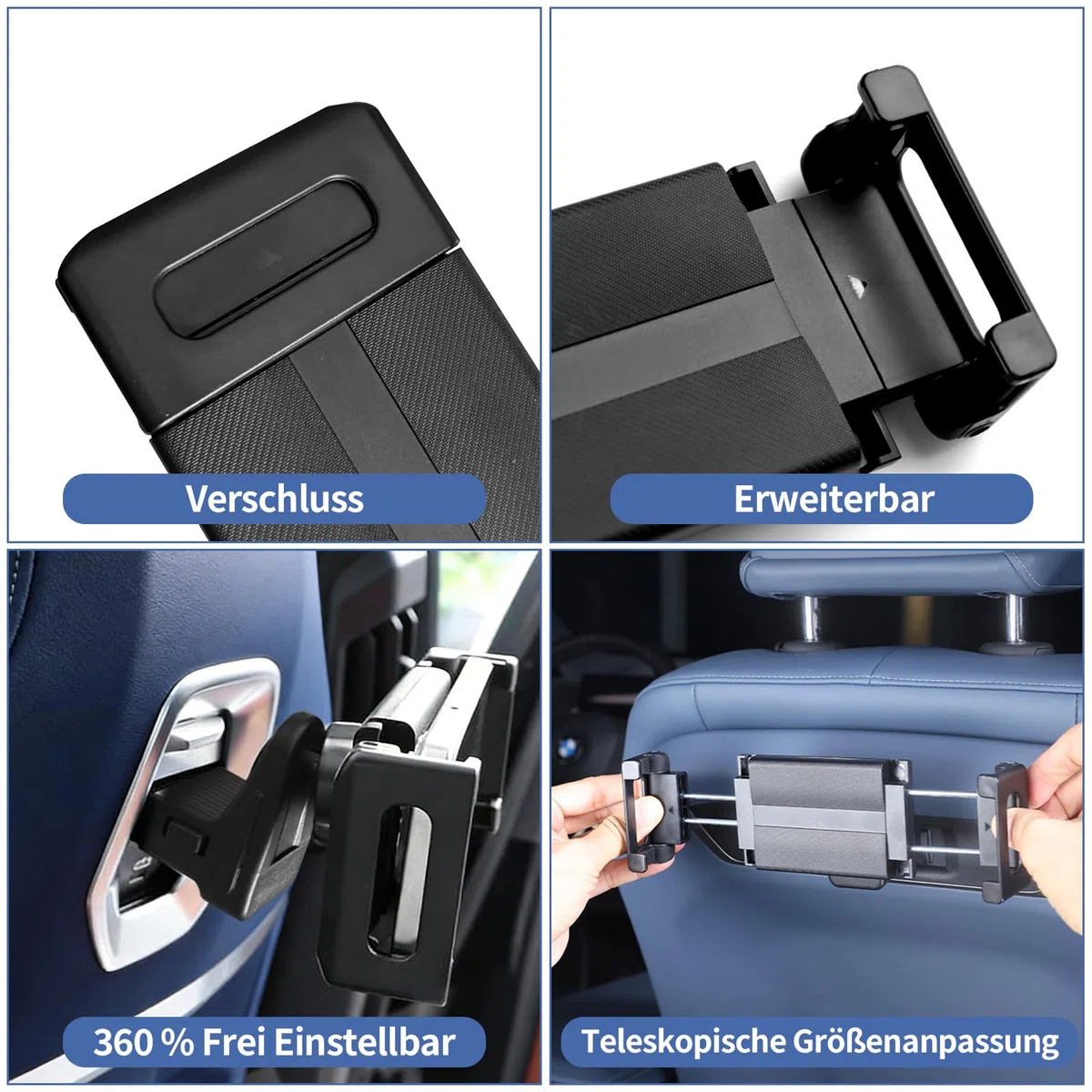 Soporte para tablet de coche para accesorios X3 X5 X6 I20 G05 G06 G45 G60 G61 G70, giratorio 360°, soporte de coche para coche, soporte para teléfono móvil para ajuste de 360°, soporte para