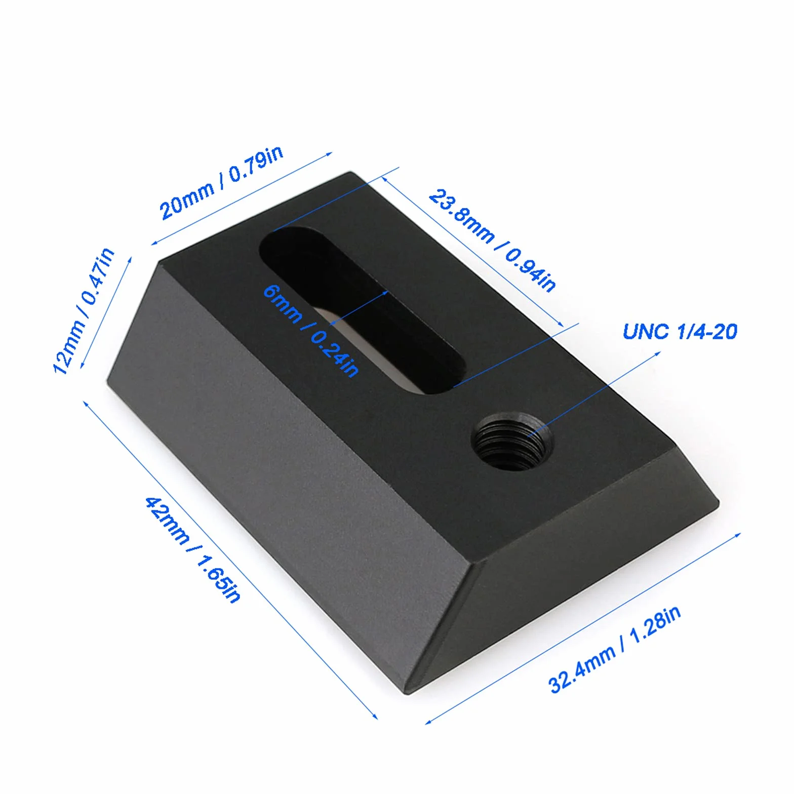Svbony Telescope Finderscope Mount, Base de Cola de Milano para el Buscador, con Placa Estándar de Cola de Milano de Liberación Rápida