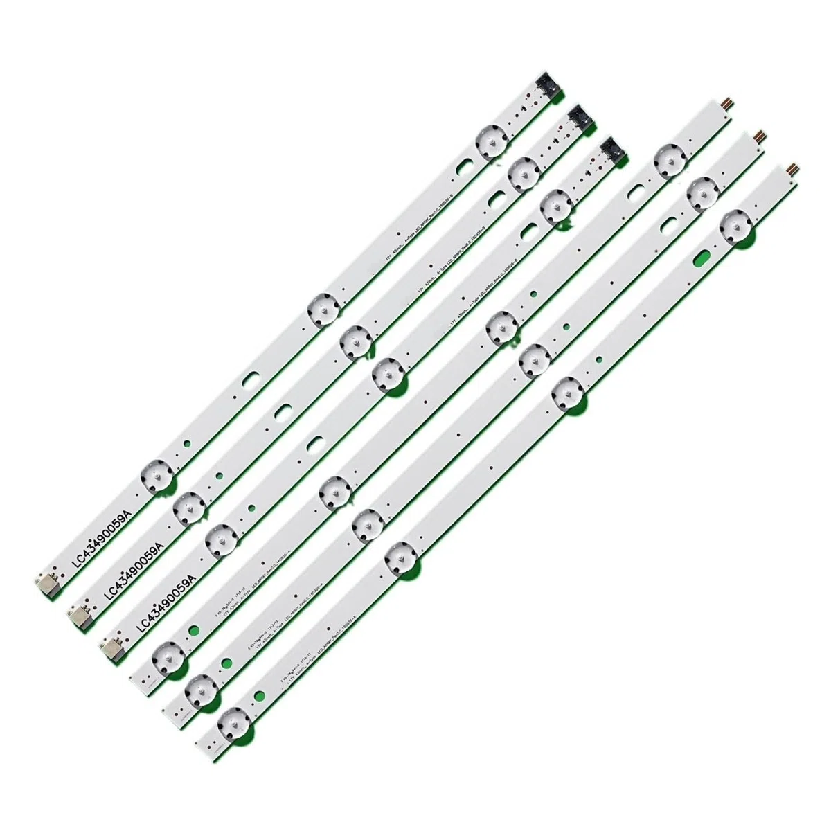 Tira de retroiluminación LED de 7 LED de 3 Piezas for LG 43UJ635V 43UK6300PLB 43UJ651V 43UJ634V 43UJ630V 43UJ561V 43UJ655V Apto for LC43490059A Apto for LC43490058A