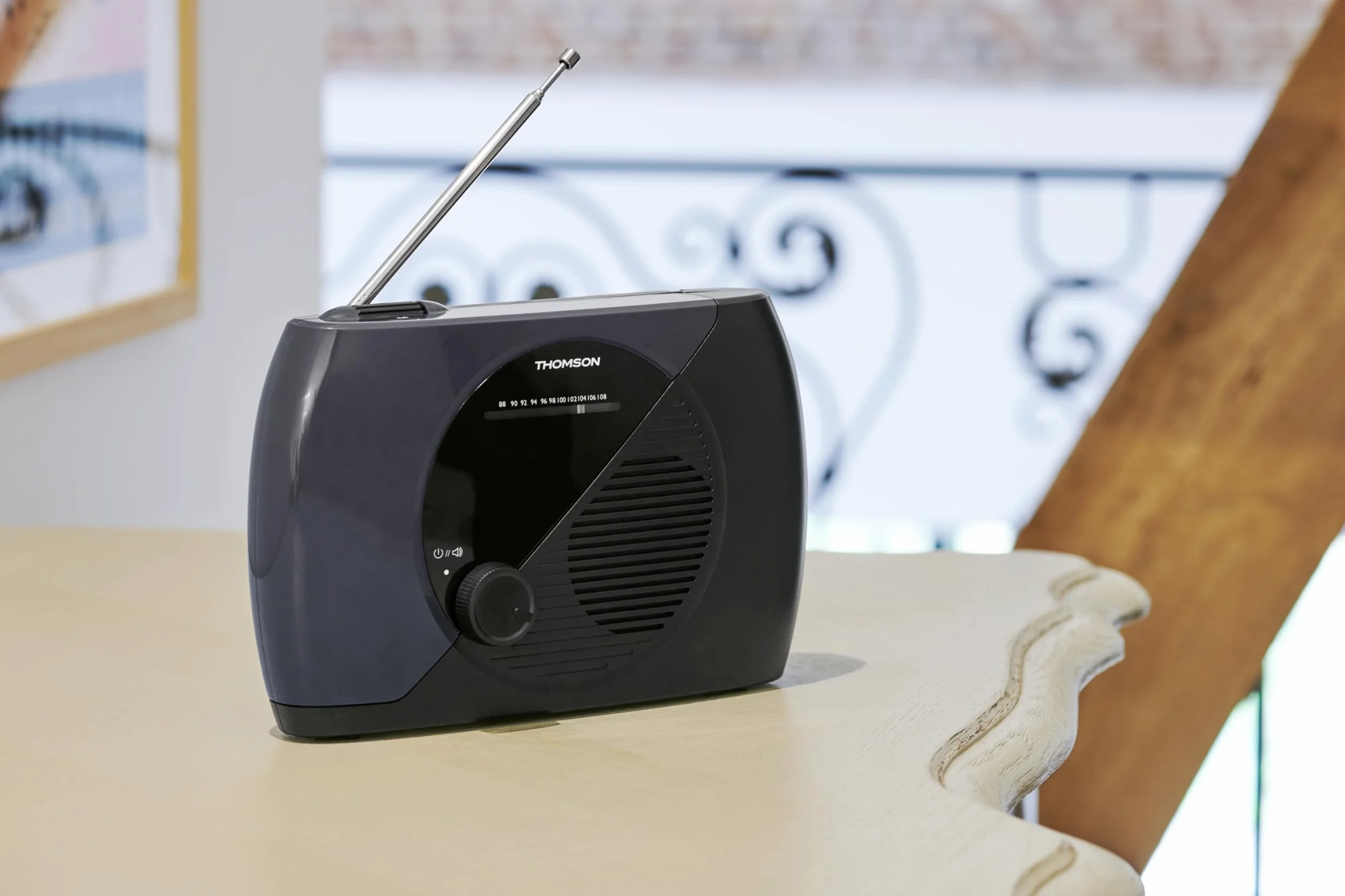 Lecteur radio cd portable THOMSON - usb / bt bleu