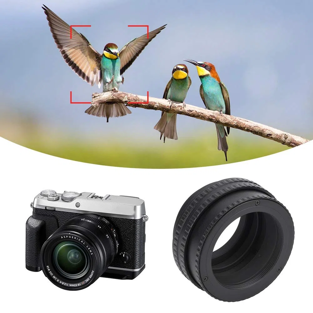 Adaptador Helicoide M42 a M42 con Enfoque Ajustable, Tubo Macro de 17-31 mm para Lentes sin Anillo de Enfoque, Fabricado en Aleación de Aluminio
