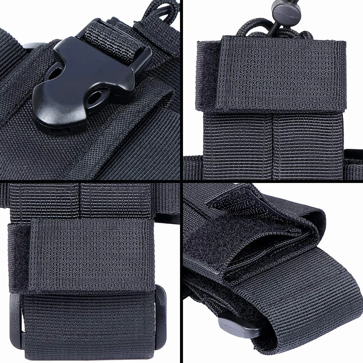 Funda Ajustable para Radio de Dos vías, de Nailon, para Walkie Talkie(2 Paquete)