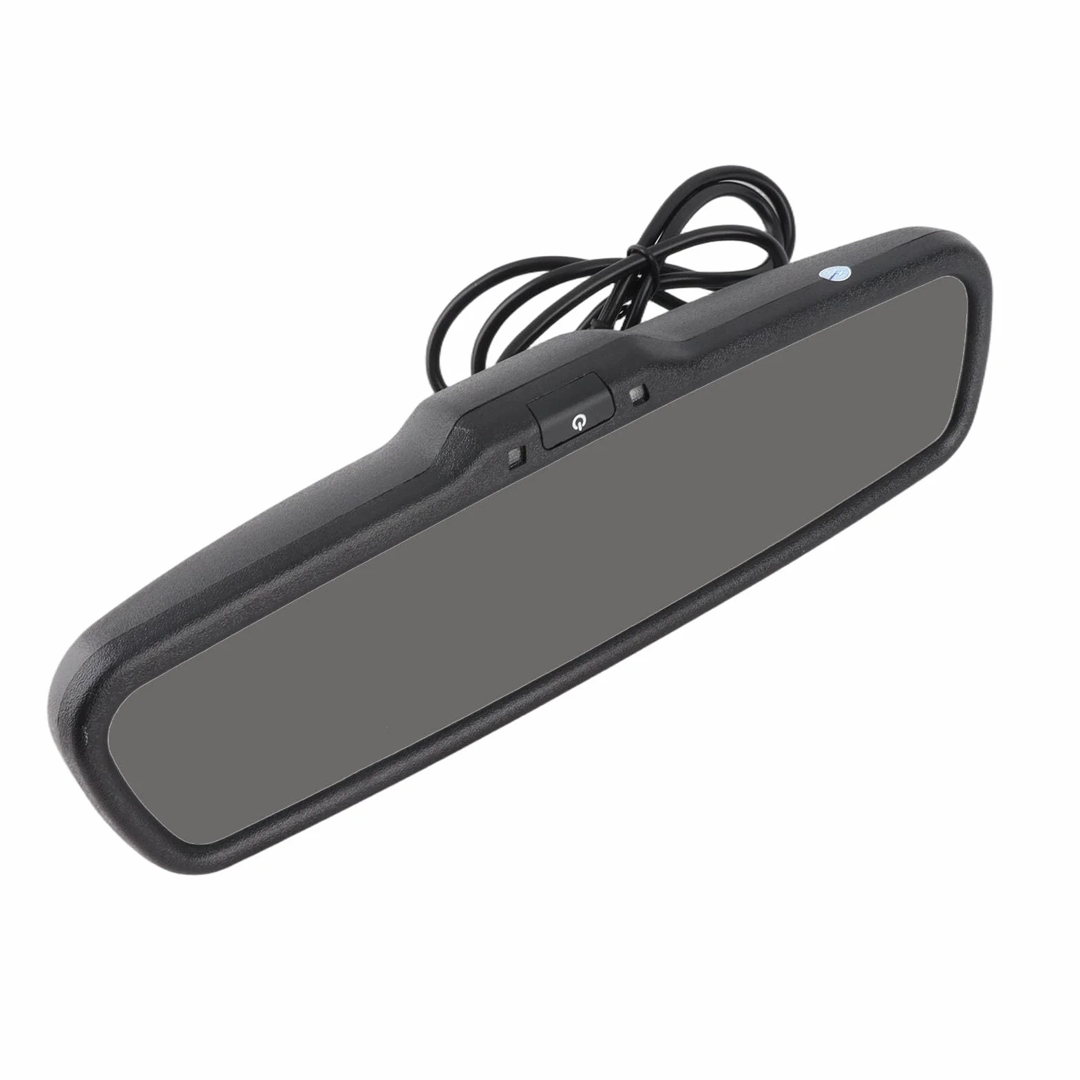 Monitor de Espejo Retrovisor para Vehículo, Pantalla de 4,3 Pulgadas, Atenuación Automática, Monitor de Espejo Retrovisor con Menú OSD, Soporte para Cámara de Marcha Atrás