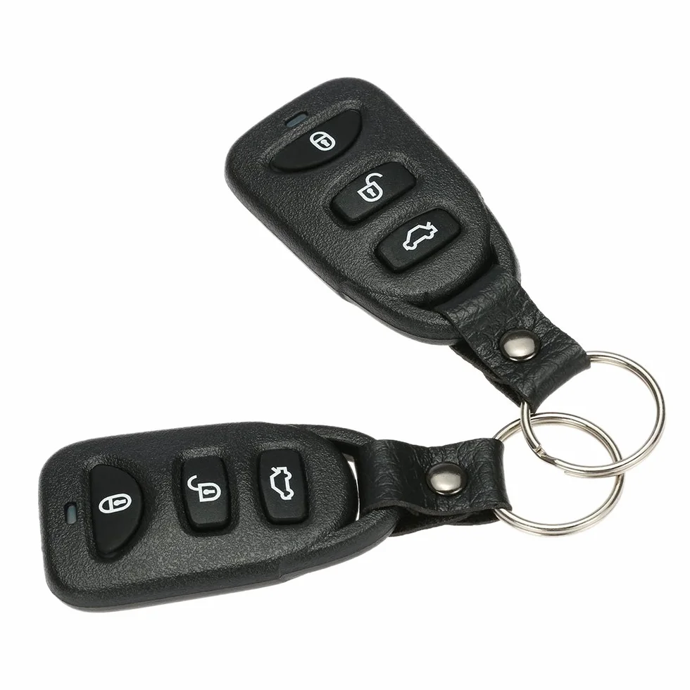Shkalacar Kit Remoto Control Puerta Sistema de Entrada de Puerta de Coche Universal de Bloqueo sin Llave Bloqueo Central con el botón cajuela