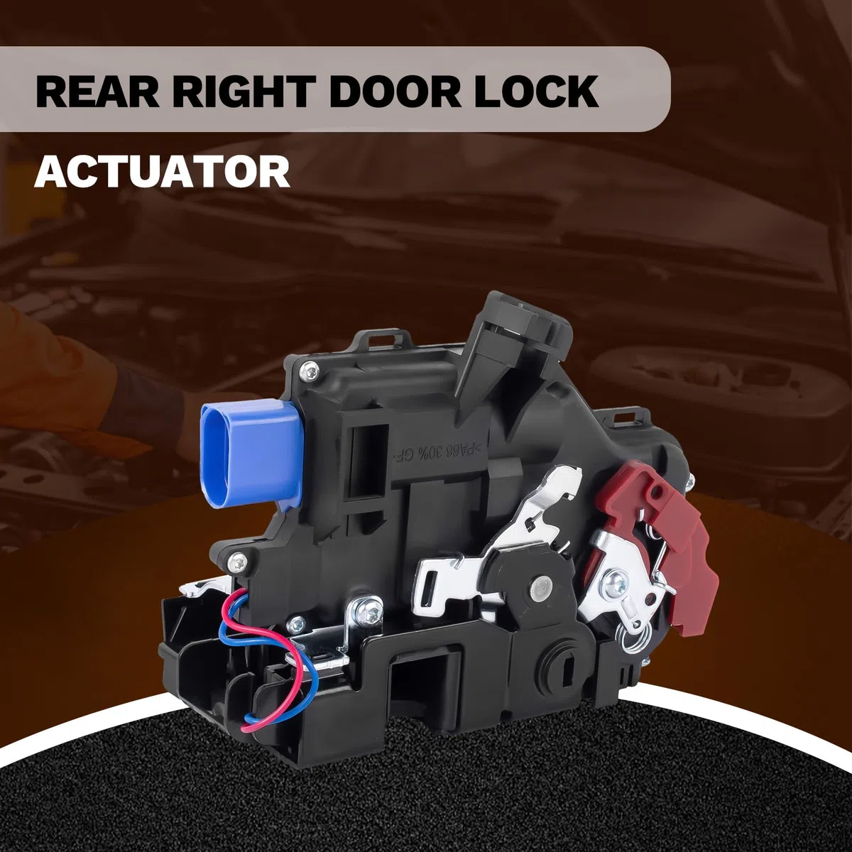 Cerradura de servomotor con cierre centralizado, cerradura de puerta trasera derecha apta para Golf 5 7L0839016
