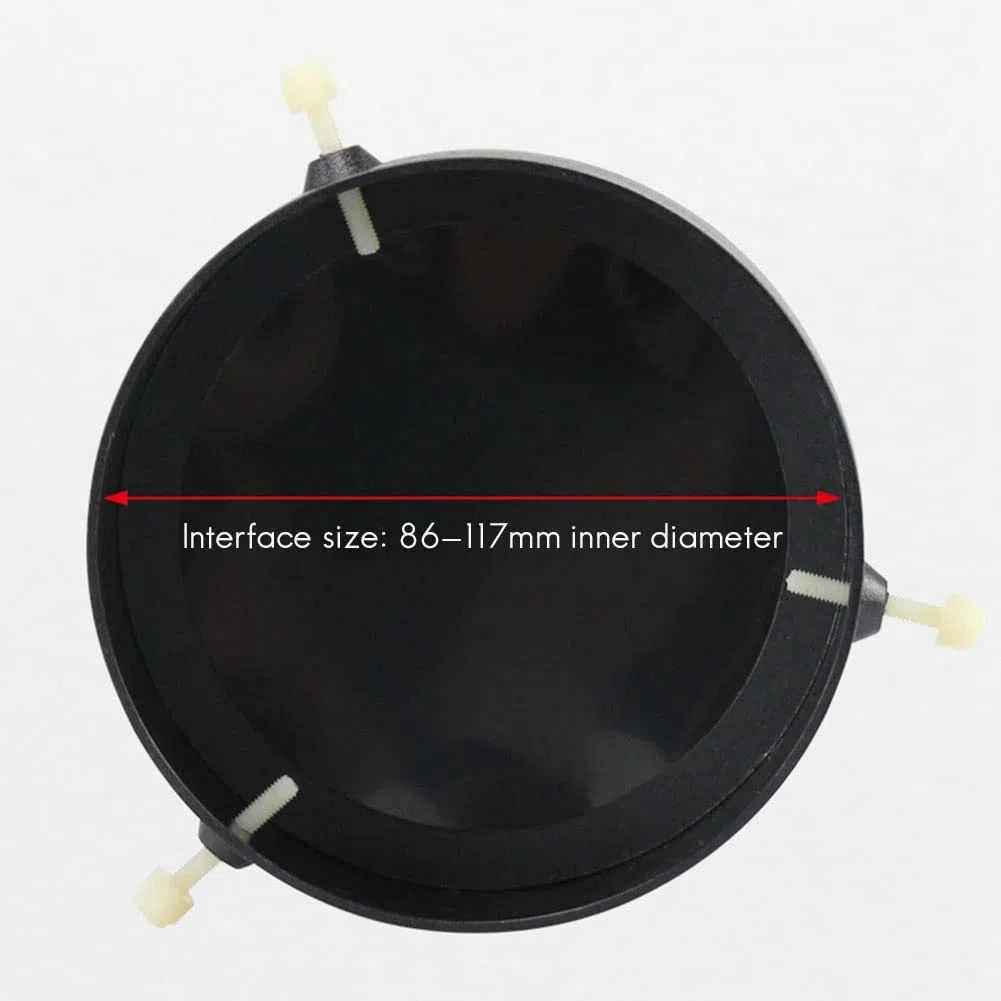 COSINE Filtro para objetivo objetivo película solar ajustable marco de 86-117 mm y telescopio astronómico película solar solar accesspries