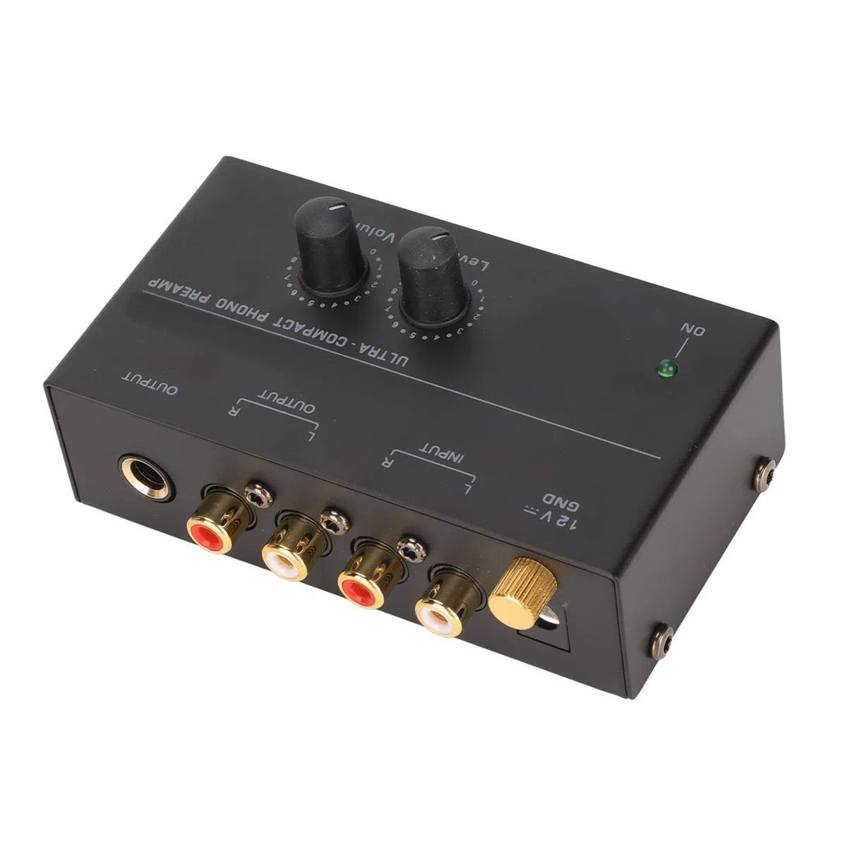 PP500 Phono Preamp Mini Preamplificador de Tocadiscos, Entrada Estéreo de bajo Ruido Salida, Fácil de Usar (Enchufe de la UE)
