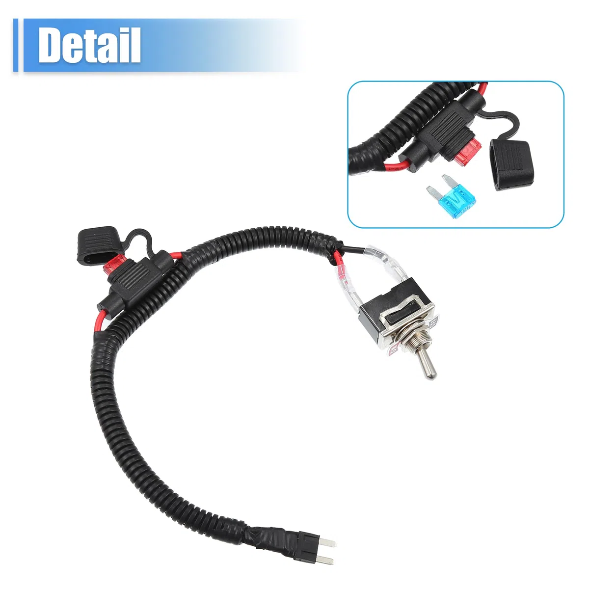 QUARKZMAN 1 Set 37.5Cm 14.76" Kit Universal Interruptor De Fusibles para Automóviles