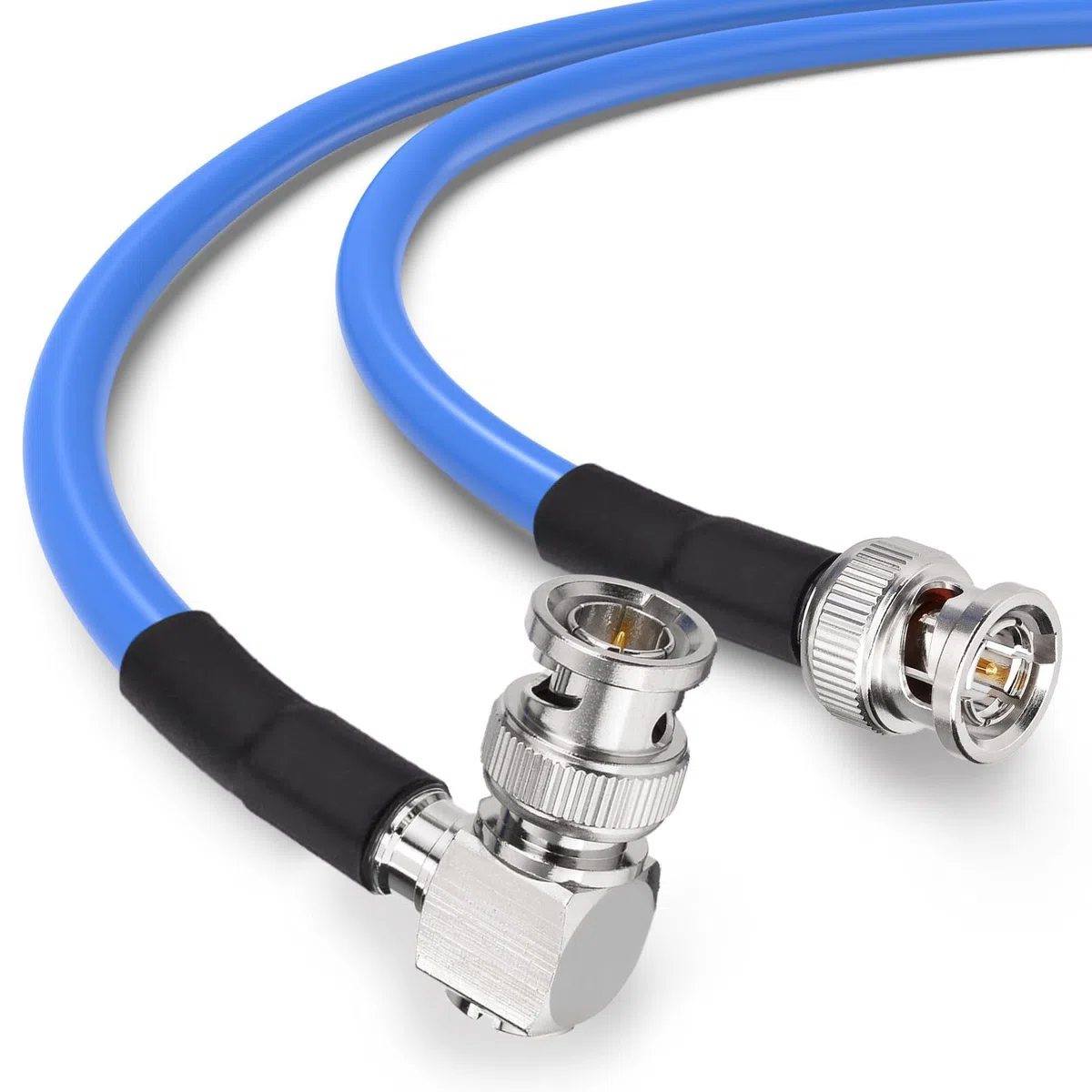 Superbat Cable SDI BNC 3G/6G/12G 5m, Cable 75 Ohm RG6 de Video SDI Macho a Macho en Ángulo Recto para Cámara Transmisión Monitor CCTV Convertidor SDI Compatible con 4K/8K/12G-SDI (Dual Link)