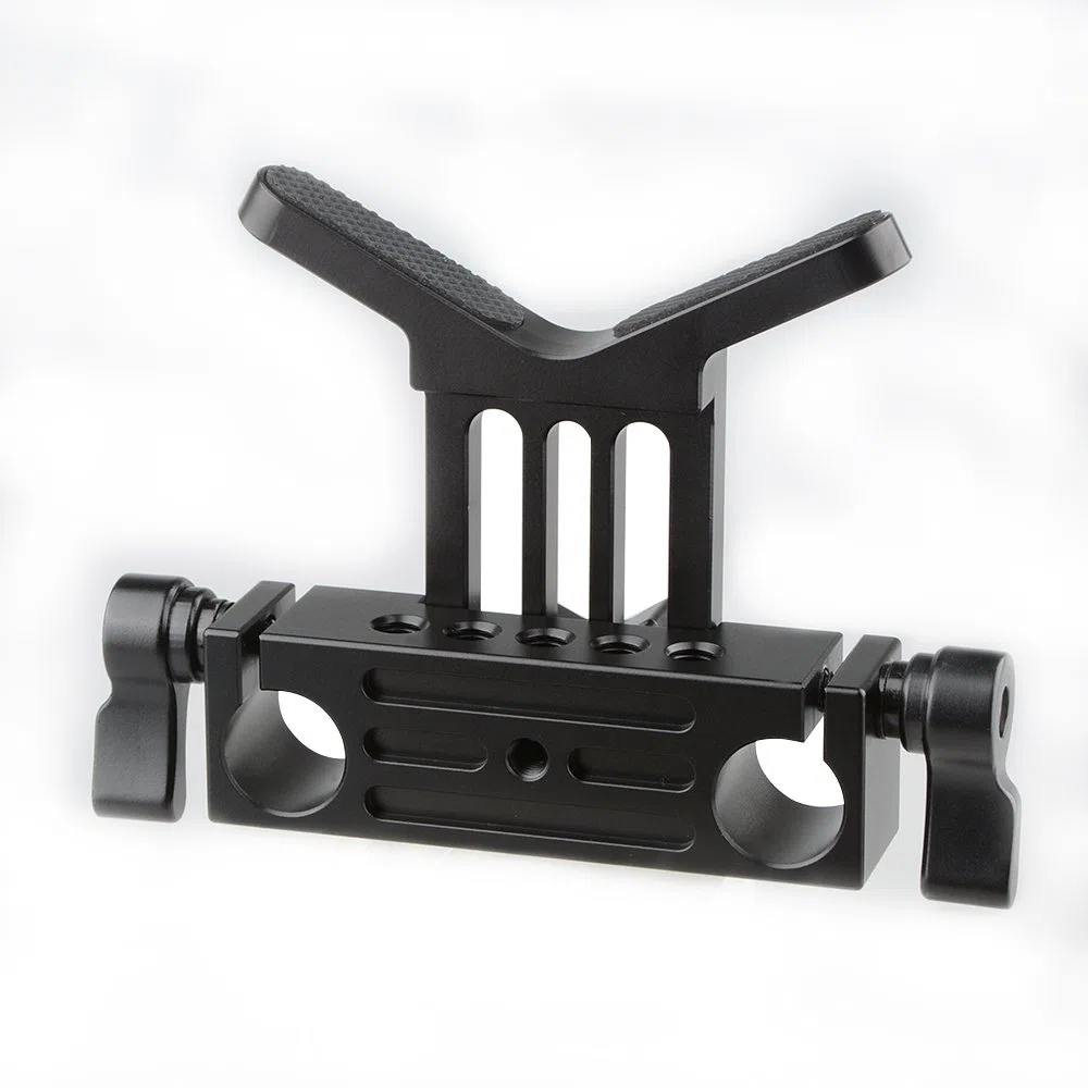 CAMVATE Cámara Lente Apoyo Abrazadera de 15 mm Varilla Rail Bloque para DSLR Rig Rod Apoyo Rail Sistema