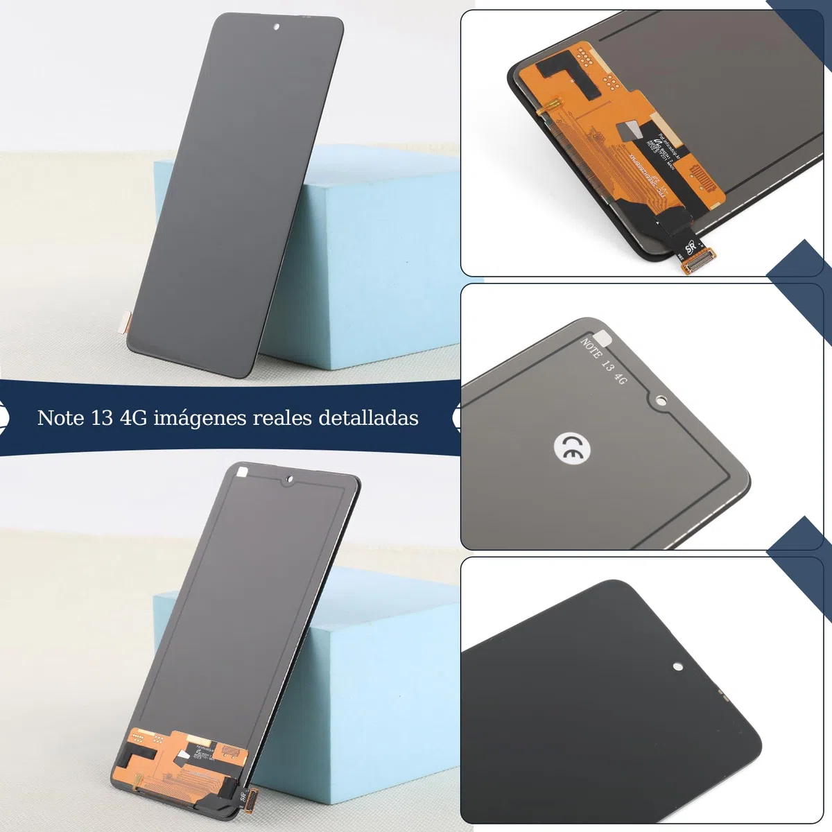 RongZy Pantalla para Xiaomi Redmi Note 13 4G 23129RAA4G Táctil LCD de Repuesto Ensamblaje Digitalizador Reemplazo para Xiaomi Redmi Note 13 4G con Herramientas de Reparación (Negro)