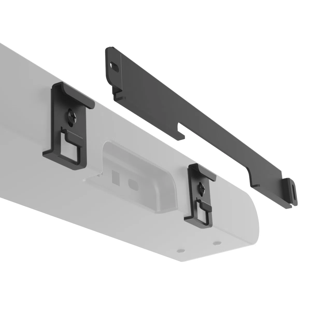 Soporte de barra de sonido para barra de sonido Sonos Ray Incluye hardware de montaje, soporte de pared de barra de sonido de estilo flotante para debajo de la TV o arriba, fácil de instalar, Negro