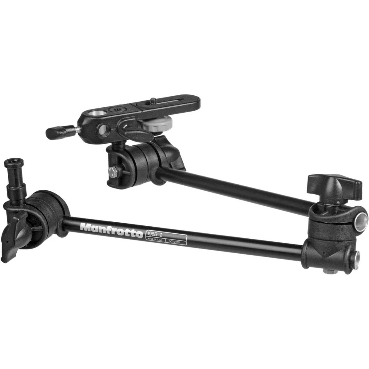 Manfrotto 196B-2 Brazo para cámaras digitales, 2 secciones, negro