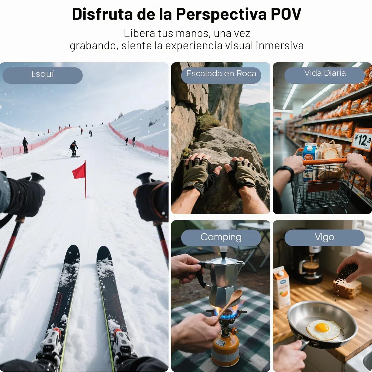 REYGEAK Soporte de Cuello magnético para dji Osmo Action, Soporte para cámara POV, Soporte con Correa de Pecho Ajustable Compatible con Accesorios dji OSMO 360/Action 5 Pro/4/3