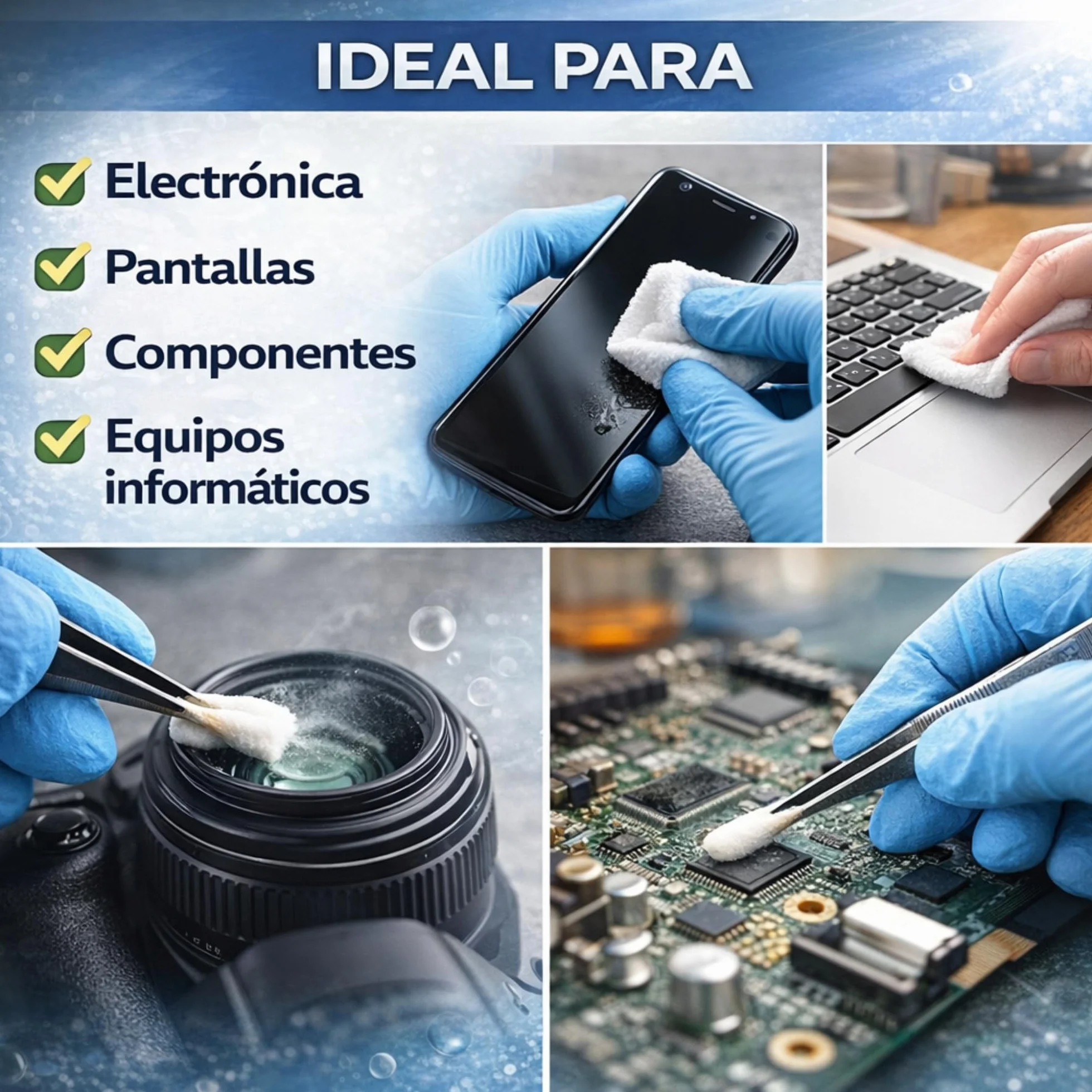Alcohol Isopropílico 99.9% Puro - 5 Litros | Limpieza Electrónica y Eliminación de Residuos | Uso Profesional e Industrial