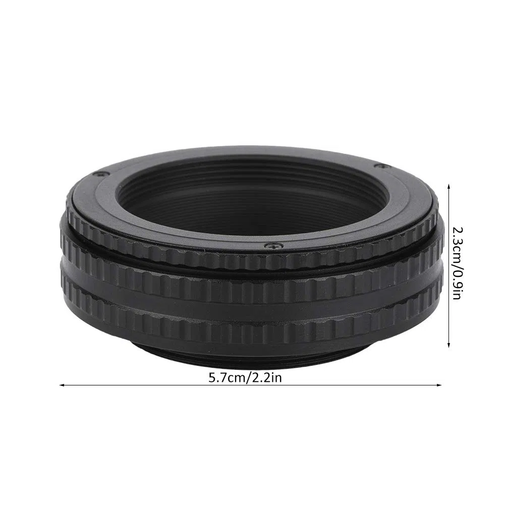 Adaptador Helicoide M42 a M42 con Enfoque Ajustable, Tubo Macro de 17-31 mm para Lentes sin Anillo de Enfoque, Fabricado en Aleación de Aluminio