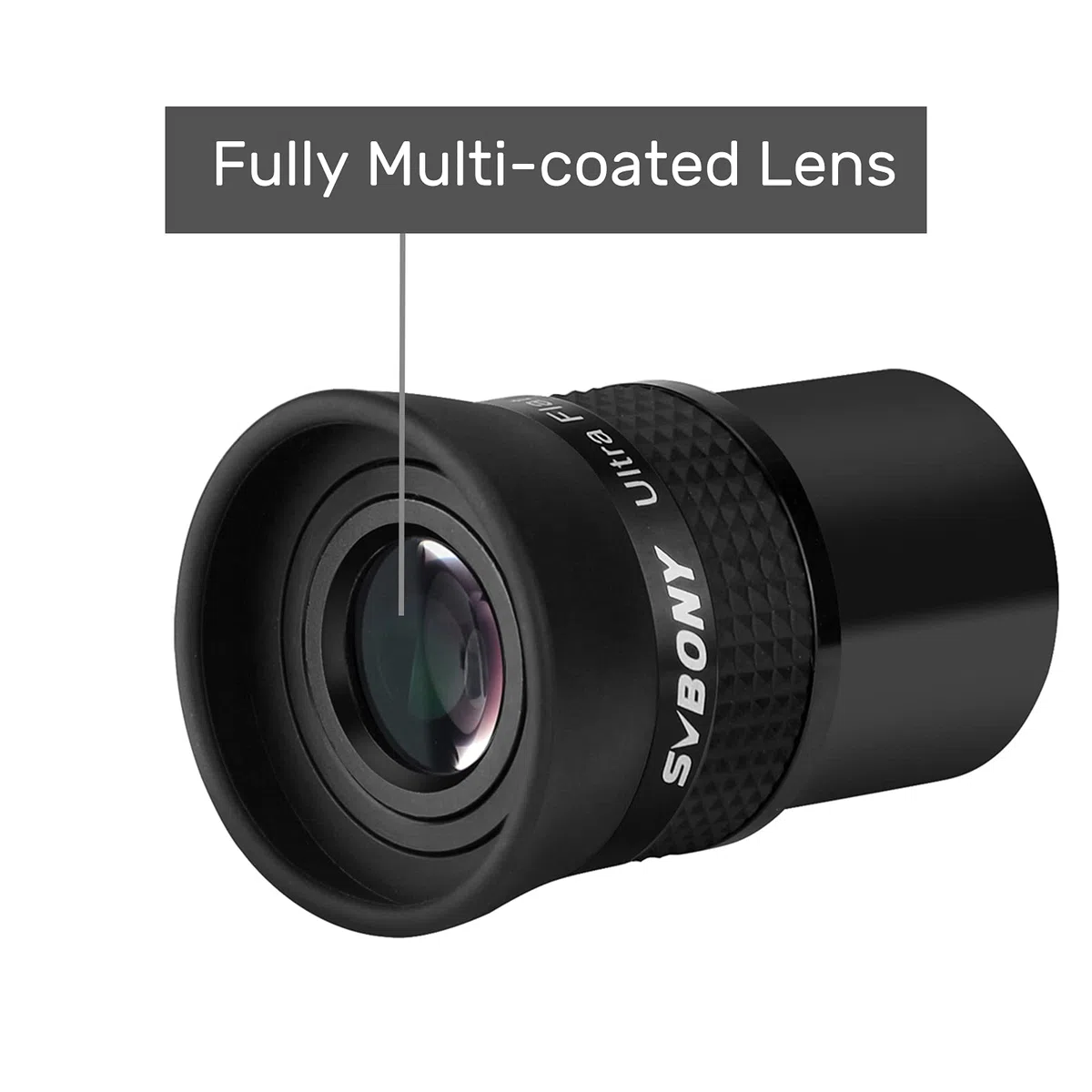 Svbony SV190 Telescopio Ocular 1.25",UF10mm Ocular de Campo Ultraplano,Ocular de Totalmente Multicapa para Fotografía Visual y Astrofotografía