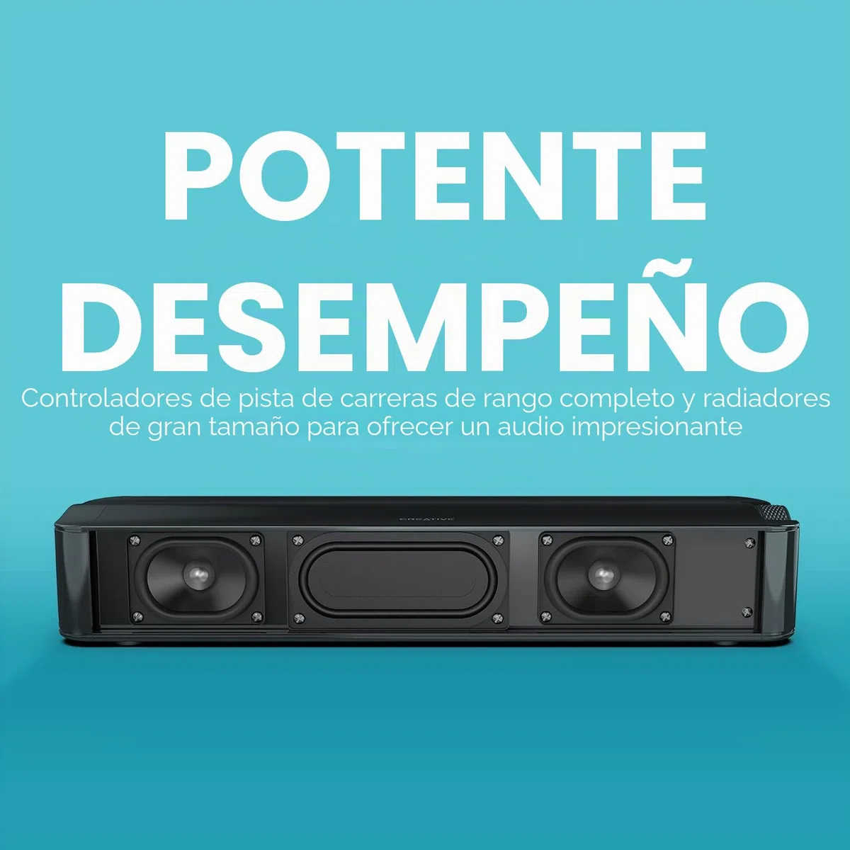 CREATIVE Barra de Sonido Stage SE Debajo del Monitor con Audio Digital USB y Bluetooth 5.3, diálogo Claro y Envolvente por Sound Blaster
