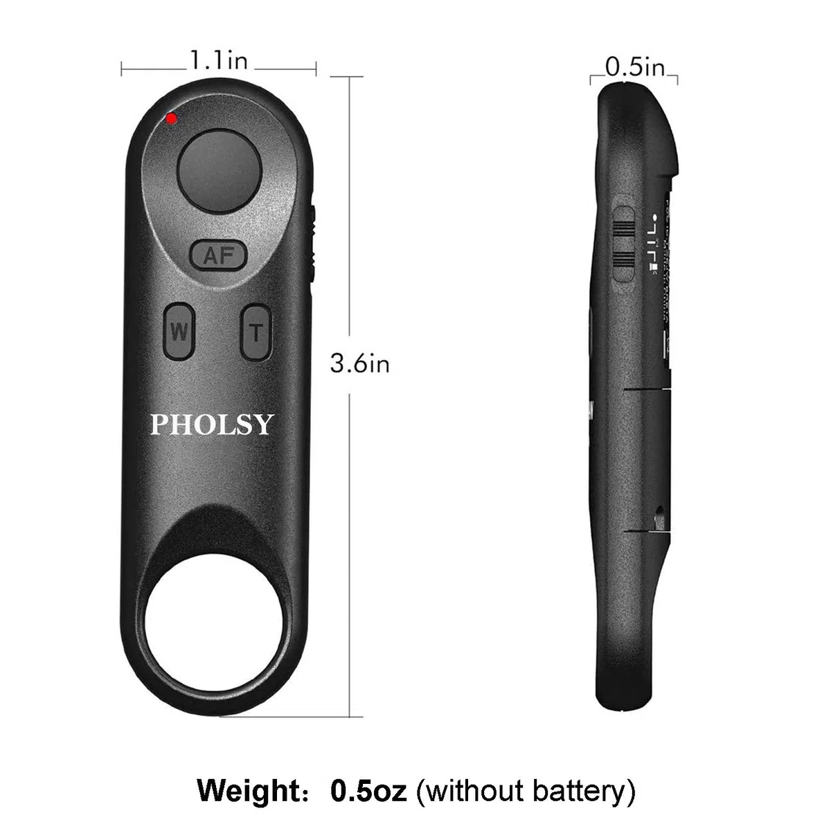 PHOLSY Control Remoto inalámbrico BR-E1 Bluetooth Cámara Mandos a Distancia para Canon R7, R8, R100, R5, R6, 90D, 200D, 200DII, 250D, 6DII, 77D, 800D, 850D, M6II, M50, M50II, M200, G5XII, G7XIII