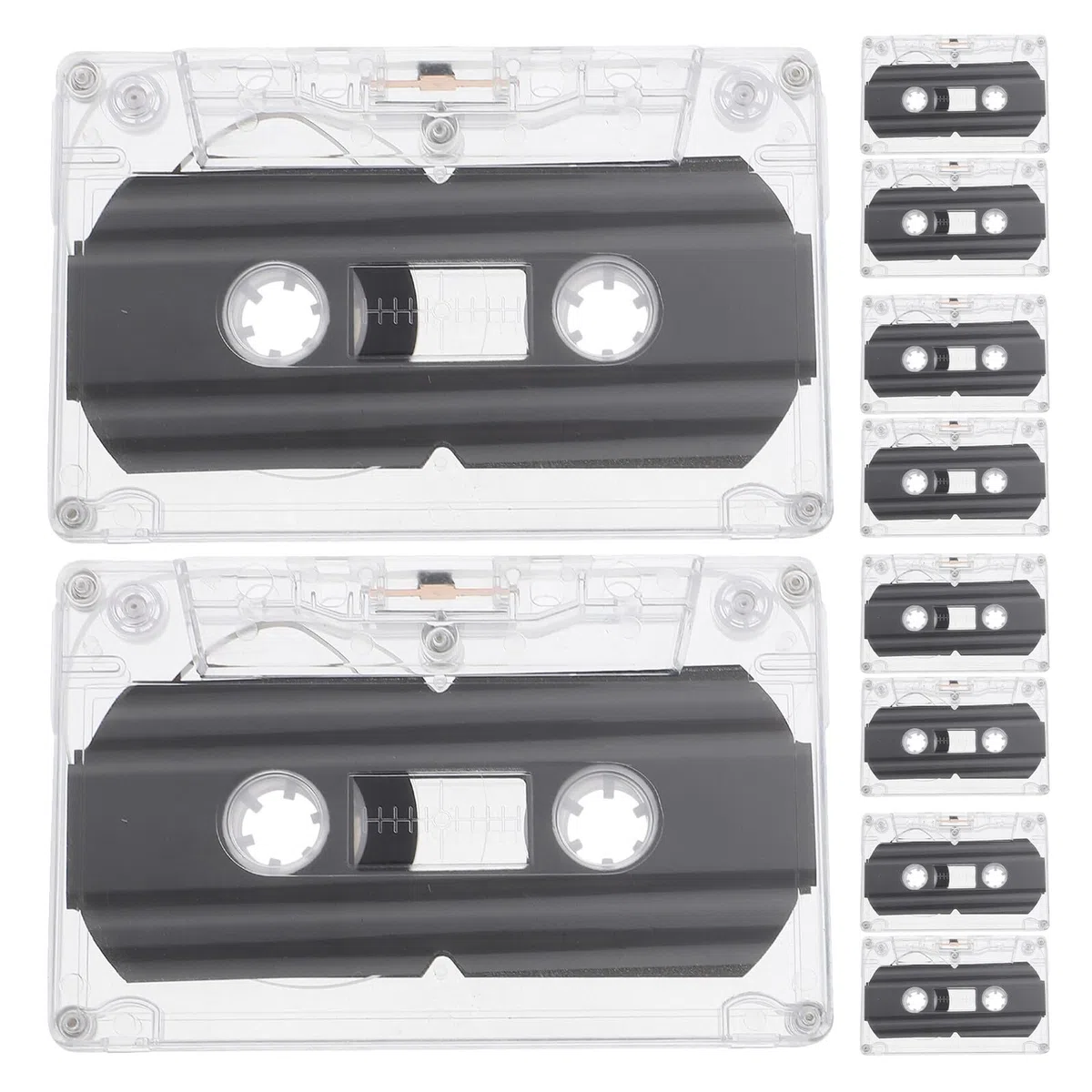 para Grabaciones Versátiles Plástico Duradero 10 Cintas de Casete Vacías de 30 Minutos en Educación y Decoraciones de Fiesta Vintage