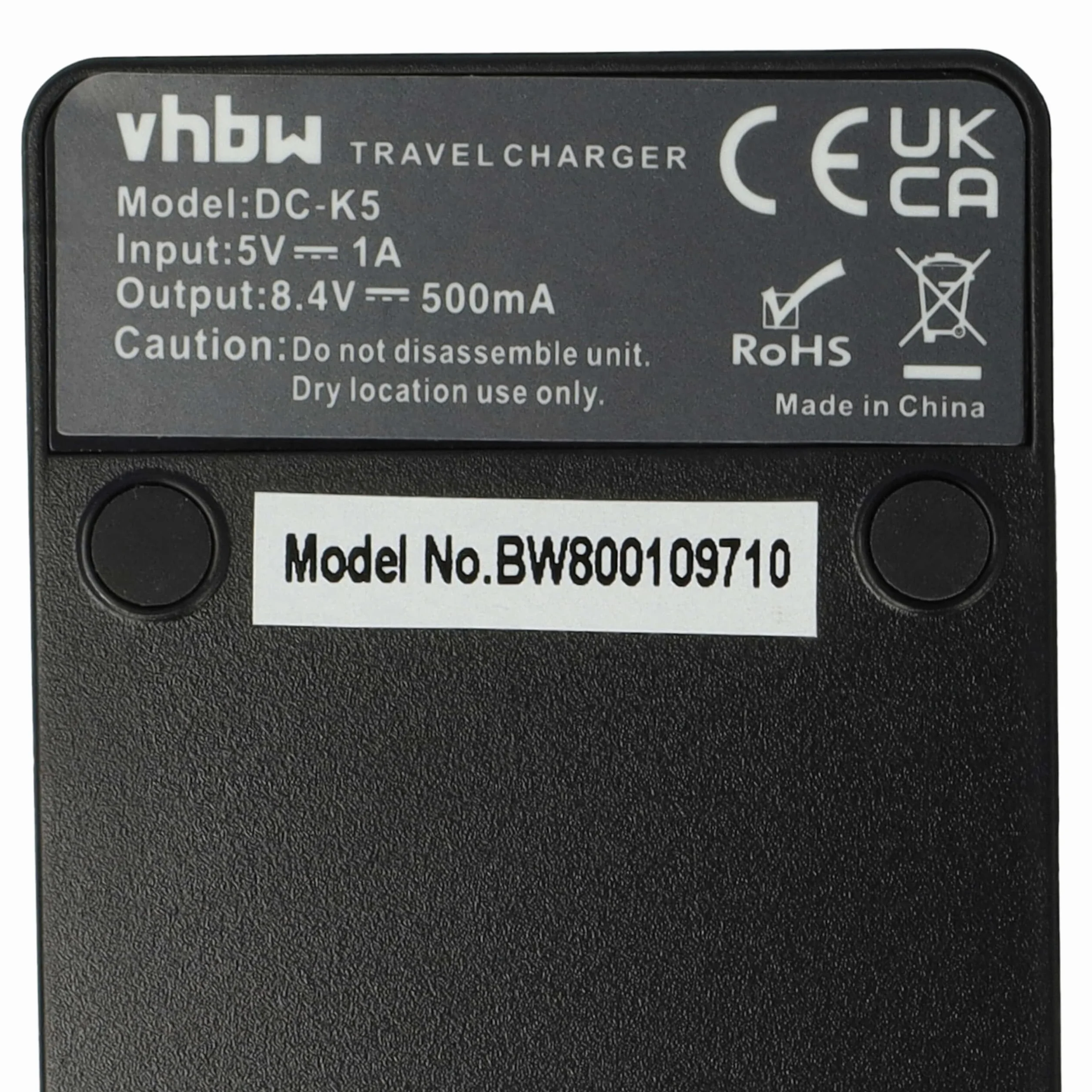 vhbw Cargador de batería USB Compatible con Sony Handycam DCR-HC3, DCR-HC30, DCR-HC30E, DCR-HC32, DCR-HC32E, DCR-HC35, DCR-HC35E