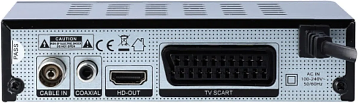 RED OPTICUM AX C100 HD DVB-C (HDTV, DVB-C, HDMI, SCART, PVR, USB) Receptor de Cable Digital Negro