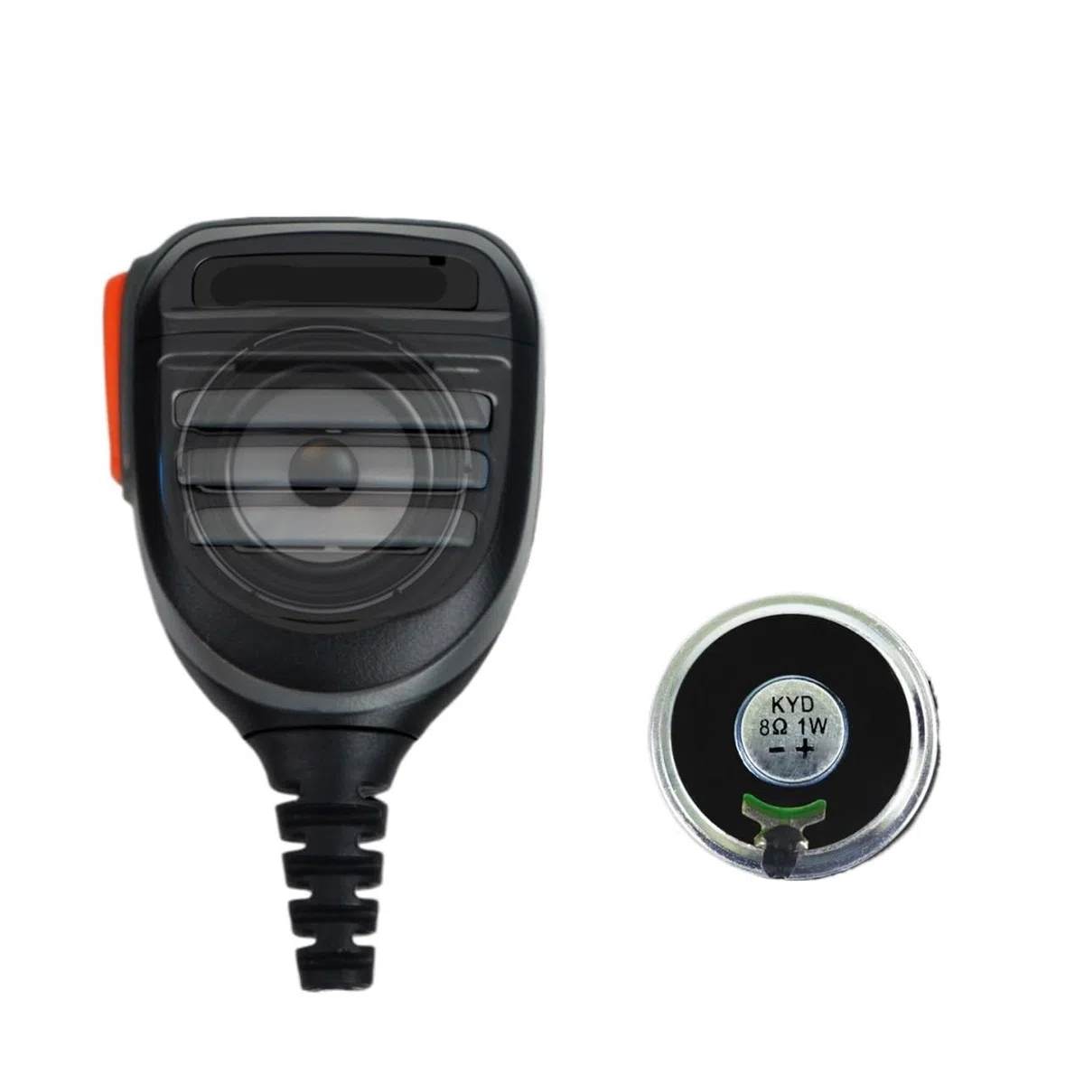 Compatible con Baofeng UV-9R UV-9RPLUS BF-A58 BF-9700 Altavoz con micrófono de Palma Resistente al Agua con Altavoz de Alta Potencia de 1 W