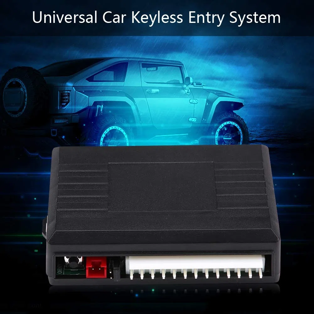KIMISS Sistema de entrada sin llave con cerradura de puerta de coche universal, sistema de entrada sin llave de coche con liberación de maletero Kit de control remoto con cierre centralizado