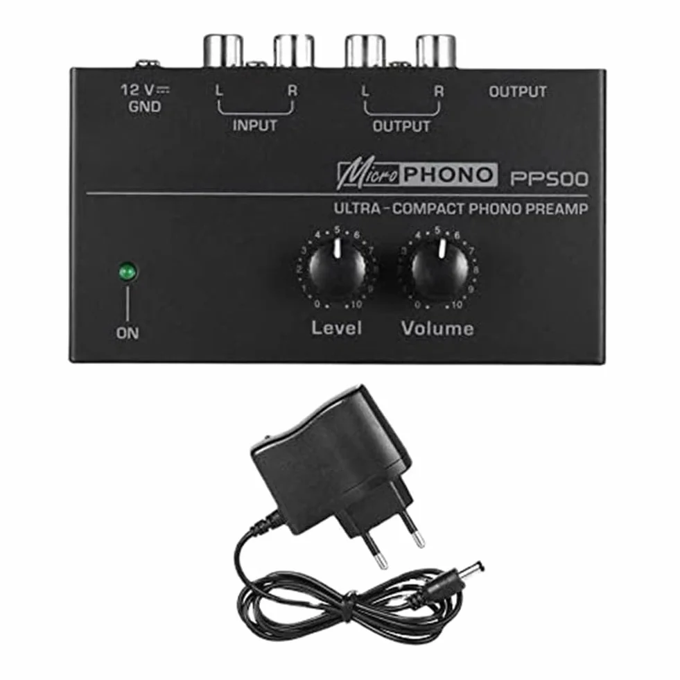 Preamplificador preamplificador PP500 preamplificador Phono con control de volumen de enchufe UE